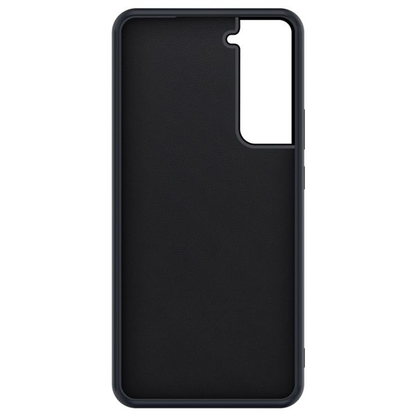 Valenta Luxe Leather Backcover Samsung Galaxy S21 - Zwart