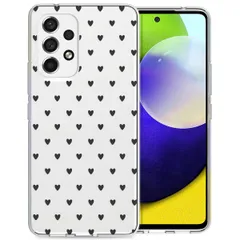 imoshion Design hoesje Samsung Galaxy A53 - Hartjes - Zwart