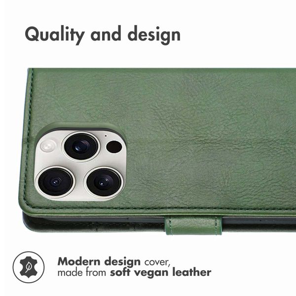 imoshion Luxury Bookcase Apple iPhone 16 Pro - Green