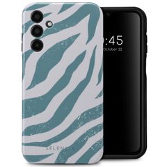 Selencia Vivid Backcover Samsung Galaxy A15 (5G/4G) - Colorful Zebra Pine Blue