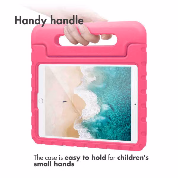 Accezz Kidsproof Backcover met handvat Apple iPad 9 (2021) 10.2 inch / iPad 8 (2020) 10.2 inch / iPad 7 (2019) 10.2 inch - Roze