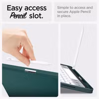 Spigen Urban Fit Bookcase iPad Air 11 inch (2024) M2 / Air 5 (2022) / Air 4 (2020) - Midnight Green