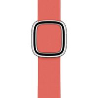 Apple Leather Band Modern Buckle Apple Watch Series 1 t/m 9 / SE (38/40/41 mm) | Series 10 / 11 (42 mm) - Maat S - Pink Citrus