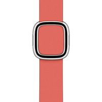 Apple Leather Band Modern Buckle Apple Watch Series 1 t/m 9 / SE (38/40/41 mm) | Series 10 (42 mm) - Maat S - Pink Citrus