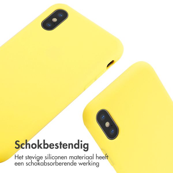 imoshion Siliconen hoesje met koord Apple iPhone X / Xs - Geel