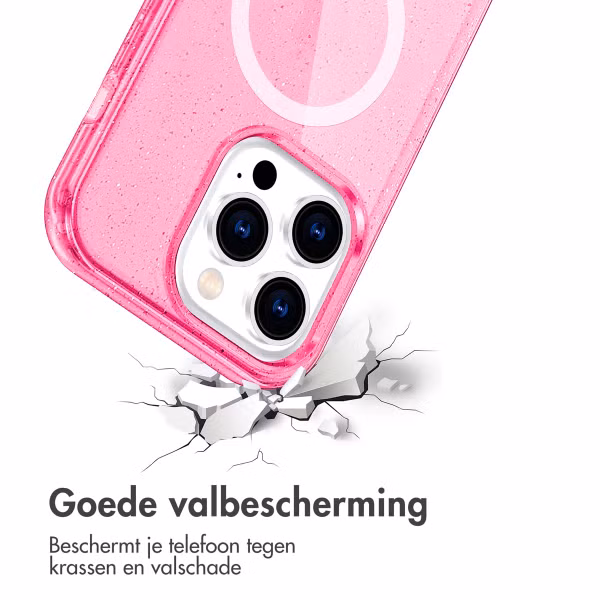 imoshion Sparkle Backcover met MagSafe Apple iPhone 14 Pro - Glitter Roze