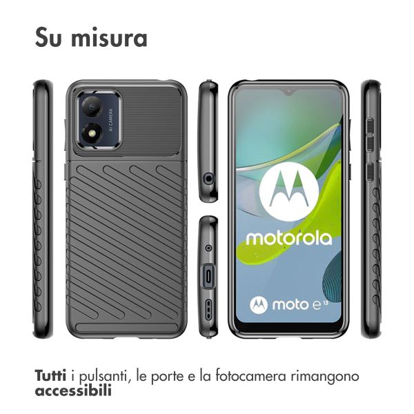 imoshion Thunder Backcover Motorola Moto E13 - Zwart