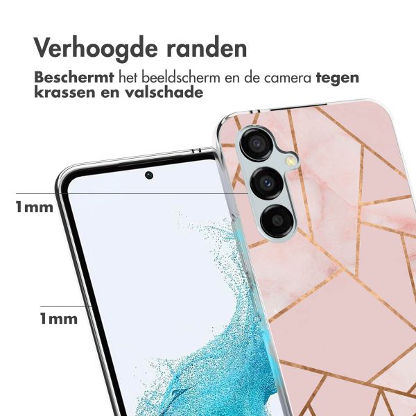 imoshion Design hoesje Samsung Galaxy A54 (5G) - Grafisch Koper / Roze