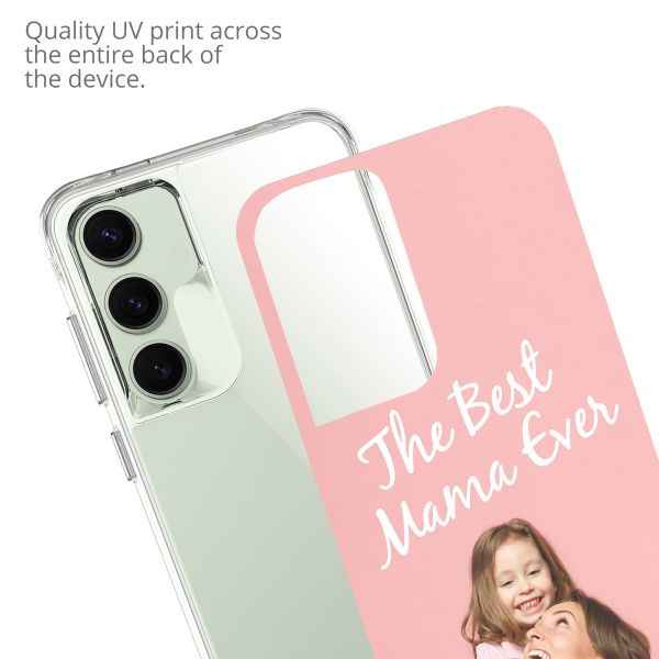 Ontwerp je eigen Samsung Galaxy S24 FE gel hoesje - Transparant