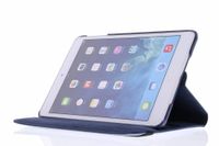 360° Draaibare Bookcase iPad Mini 3 (2014) / Mini 2 (2013) / Mini 1 (2012) - Blauw