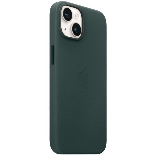 Apple Leather Back Cover with MagSafe Apple iPhone 14 - Forest Green