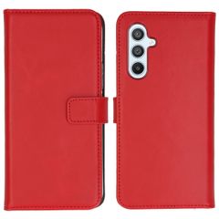 Selencia Echt Lederen Bookcase Samsung Galaxy A54 (5G) - Rood