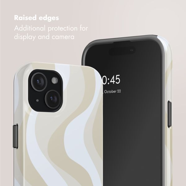 Selencia Vivid Back Cover with MagSafe Apple iPhone 15 - Desert Waves Beige