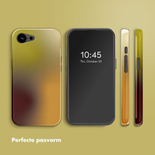 Selencia Vivid Backcover met MagSafe Apple iPhone 16e - Gradient Olive Dust