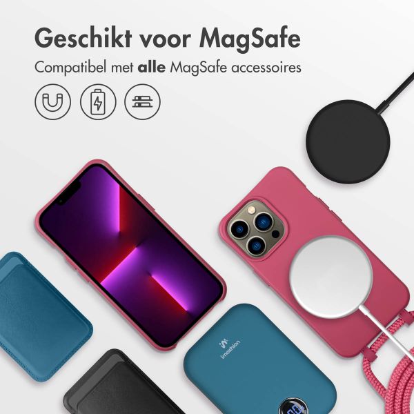 imoshion Color Backcover met afneembaar koord MagSafe Apple iPhone 13 Pro - Raspberry