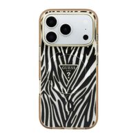 Guess MagSafe Case Apple iPhone 18 Pro Max / 17 Pro Max - Zebra Gold