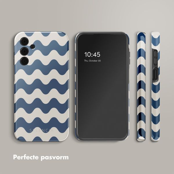 Selencia Vivid Tough Backcover Samsung Galaxy A15 - Wave Vibes Classic Blue