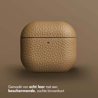 Accezz Echt Leren Case AirPods 4 - Taupe
