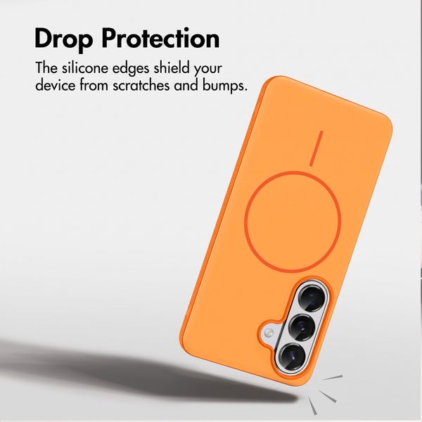 imoshion Colour Back Cover with Thin MagSafe Ring Samsung Galaxy S26 - Orange