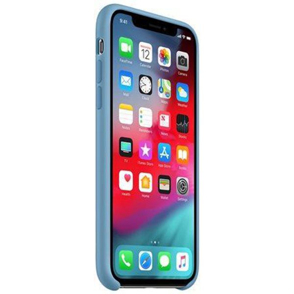 Apple Silicone Backcover iPhone Xs / X - Cornflower