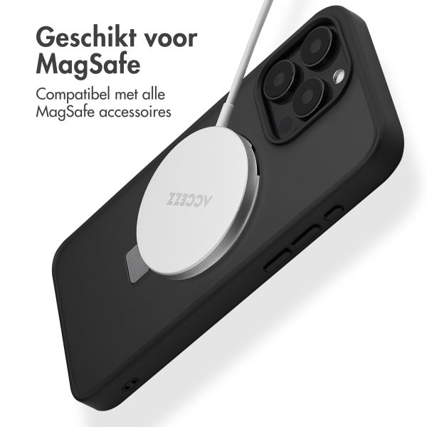 Accezz Ring Stand Backcover met MagSafe Apple iPhone 15 Pro Max - Zwart