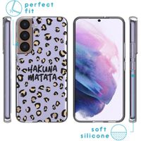 imoshion Design hoesje Samsung Galaxy S22 - Luipaard - Bruin / Zwart