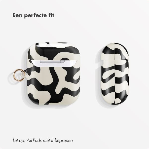 Selencia Vivid Case Apple AirPods 1 / 2 - Art Wave Black