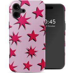 Selencia Vivid Case with MagSafe Apple iPhone 16 - Stars Rubine Red Light Pink