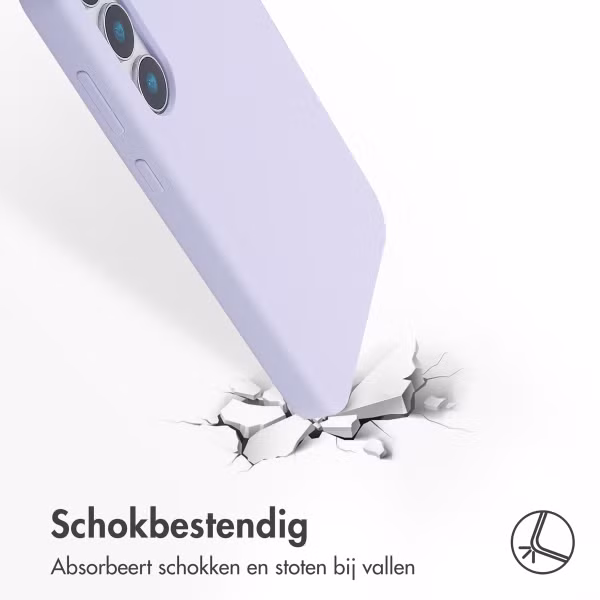 Accezz Liquid Silicone Backcover Samsung Galaxy S25 Plus - Paars