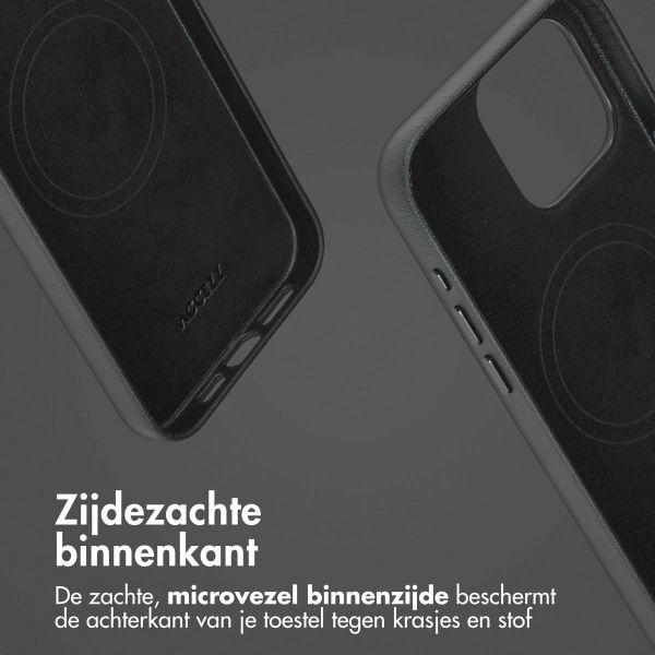 Accezz Leather Bookcase 2-in-1 met MagSafe Apple iPhone 15 Pro Max - Onyx Black