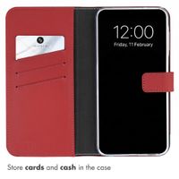 Selencia Genuine Leather Book Case Samsung Galaxy A27 (5G) - Red