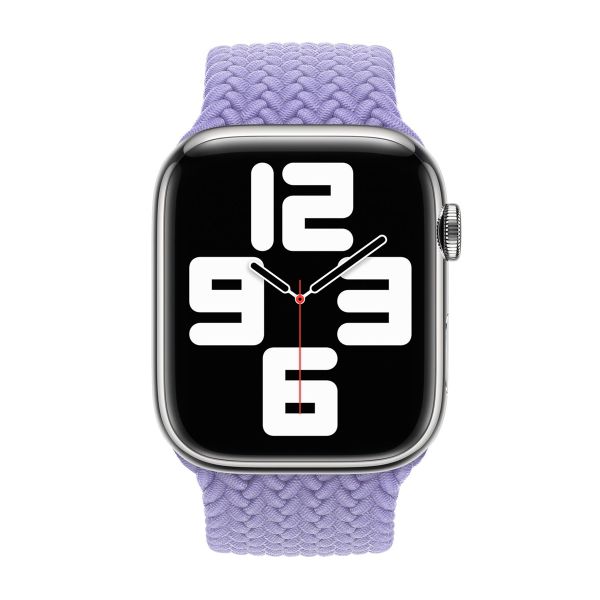 Apple Gevlochten solobandje Apple Watch | 38/40/41/42 mm - Maat 9 - Lavender