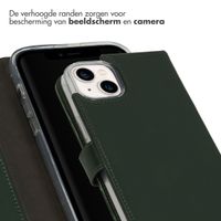 Selencia Echt Leren Bookcase Apple iPhone 14 Plus - Groen