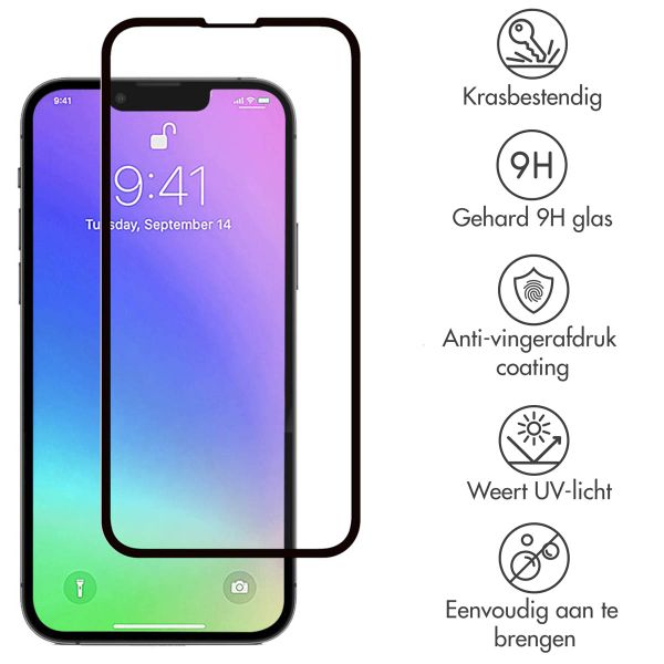 Accezz Gehard Glas Full Cover Screenprotector Apple iPhone 13 Mini