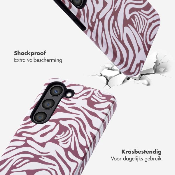 Selencia Vivid Backcover Samsung Galaxy S23 - Trippy Swirl Dark Rose