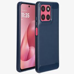 imoshion Brushed Backcover Motorola Moto G57 Power - Donkerblauw