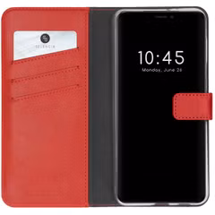 Selencia Echt Leren Bookcase Apple iPhone 13 Pro Max - Rood