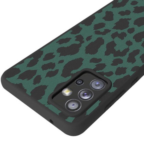 imoshion Design hoesje Samsung Galaxy A72 - Luipaard - Groen / Zwart