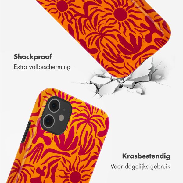 Selencia Vivid Tough Backcover iPhone 11 - Tropical Vibes Apricot