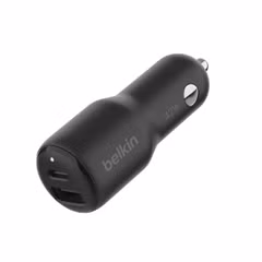Belkin BoostCharge 2-poorts Autolader USB-C/USB-A 42W - Zwart
