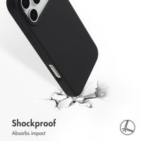 Accezz Liquid Silicone Back Cover with MagSafe Apple iPhone 17 Pro Max - Black