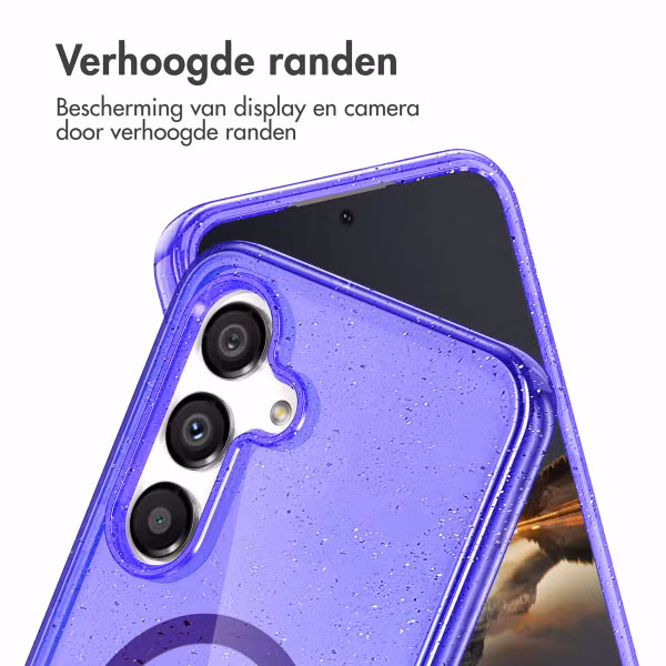 imoshion Sparkle Backcover met MagSafe Samsung Galaxy S24 - Glitter Paars