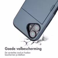 imoshion Backcover met pasjeshouder Apple iPhone 16 - Donkerblauw