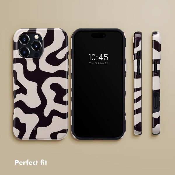 Selencia Vivid Back Cover with MagSafe Apple iPhone 16 Pro Max - Art Wave Black