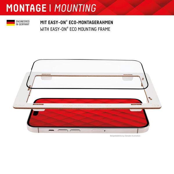 Displex Screenprotector Real Glass Full Cover Apple iPhone 15 Plus / 15 Pro Max / 16 Plus