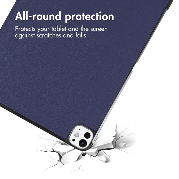 imoshion Trifold Book Case Apple iPad Pro 11 (2025) M5 / (2024) M4 - Dark Blue