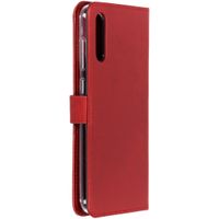 Selencia Echt Lederen Bookcase Samsung Galaxy A70 - Rood