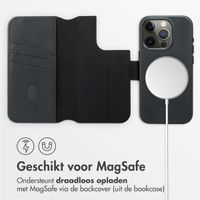 Accezz Leather Bookcase 2-in-1 met MagSafe Apple iPhone 15 Pro - Onyx Black