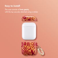 Selencia Vivid case  Apple AirPods 1 / 2 - Tropical Vibes Apricot