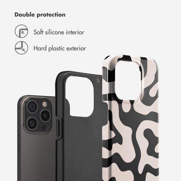 Selencia Vivid Back Cover Apple iPhone 15 Pro - Art Wave Black
